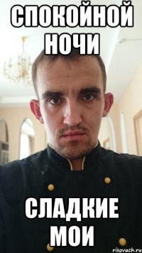 спокойной ночи сладкие мои