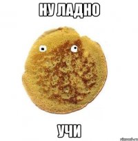 ну ладно учи