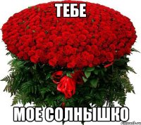Тебе Мое солнышко