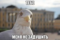 тебе меня не задушить