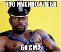 Что именно у тебя 60 см?