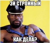 эй стройный как дела?