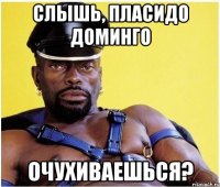 Слышь, Пласидо Доминго очухиваешься?