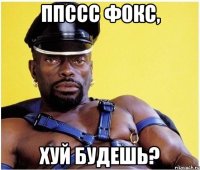 Ппссс Фокс, хуй будешь?