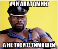 Учи анатомию А не туси с Тимошей