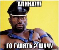 АЛИНА!!!! ГО ГУЛЯТЬ ? шучу