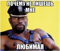 почему не пишешь мне любимая
