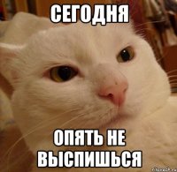 Сегодня опять не выспишься