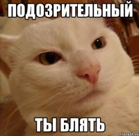 подозрительный ты блять