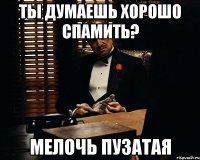 Ты думаешь хорошо спамить? мелочь пузатая