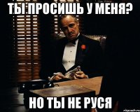 ты просишь у меня? но ты не руся