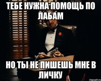 Тебе нужна помощь по лабам Но ты не пишешь мне в личку