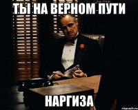 Ты на верном пути наргиза