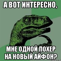 а вот интересно, мне одной похер на новый айфон?