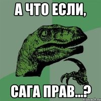 А что если, Сага прав...?