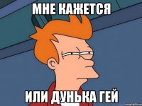 МНЕ КАЖЕТСЯ ИЛИ ДУНЬКА ГЕЙ