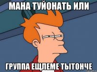Мана туйонать или группа ещлеме тытонче