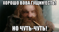 ХОРОШО ВОВА ГУЩИН!ЕСТЬ! НО ЧУТЬ-ЧУТЬ!