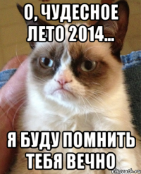 О, чудесное лето 2014... я буду помнить тебя вечно