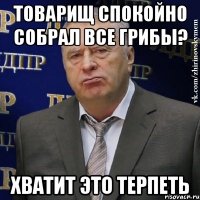 Товарищ спокойно собрал все грибы? Хватит это терпеть