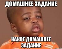 Домашнее задание Какое домашнее задание