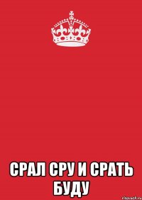  СРАЛ СРУ И СРАТЬ БУДУ