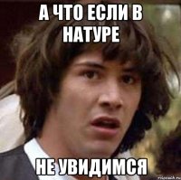 а что если в натуре не увидимся