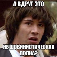 А вдруг это не шовинистическая волна?