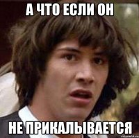 А что если он Не прикалывается