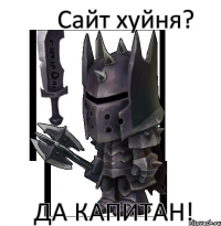 Сайт хуйня? Да капитан!
