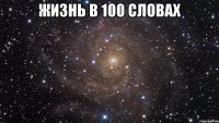 жизнь в 100 словах 