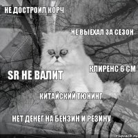 Не достроил корч НЕ выехал за сезон SR не валит Клиренс 6 см Китайский тюнинг Нет денег на бензин и резину