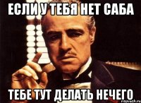 ЕСЛИ У ТЕБЯ НЕТ САБА ТЕБЕ ТУТ ДЕЛАТЬ НЕЧЕГО