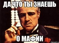Да что ты знаешь О мафии