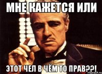 мне кажется или этот чел в чём то прав??!