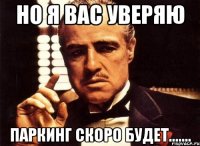 Но я вас уверяю паркинг скоро будет.......