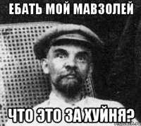 ебать мой мавзолей что это за хуйня?