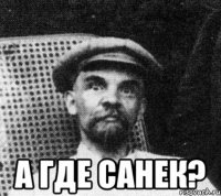  А ГДЕ САНЕК?