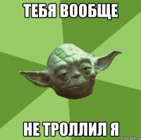 тебя вообще не троллил я