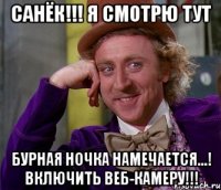 Санёк!!! Я СМОТРЮ ТУТ БУРНАЯ НОЧКА НАМЕЧАЕТСЯ...! ВКЛЮЧИТЬ ВЕБ-КАМЕРУ!!!