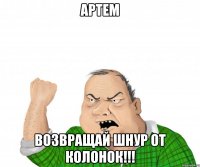 АРТЕМ ВОЗВРАЩАЙ ШНУР ОТ КОЛОНОК!!!