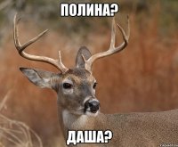 Полина? Даша?