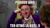 pahodu iara teo atins la busi :3