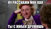 ну расскажи мне как ты с жибек дружишь
