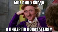 МОЕ ЛИЦО КОГДА Я ЛИДЕР ПО ПОКАЗАТЕЛЯМ
