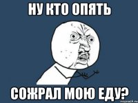 ну кто опять сожрал мою еду?