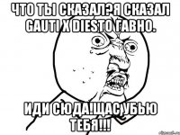 Что ты сказал?я сказал Gauti x DIESTO гавно. Иди сюда!щас убью тебя!!!