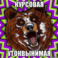 КУРСОВАЯ УТОКВЫНИМАЯ