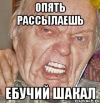 опять рассылаешь ебучий шакал