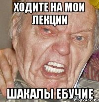 Ходите на мои лекции шакалы ебучие